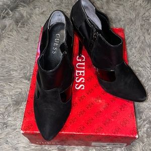 Guess Suede and Patent Leather booties